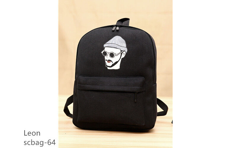 Killers - Léon The Professional Inspired Black Canvas Backpack Bag scbag6465