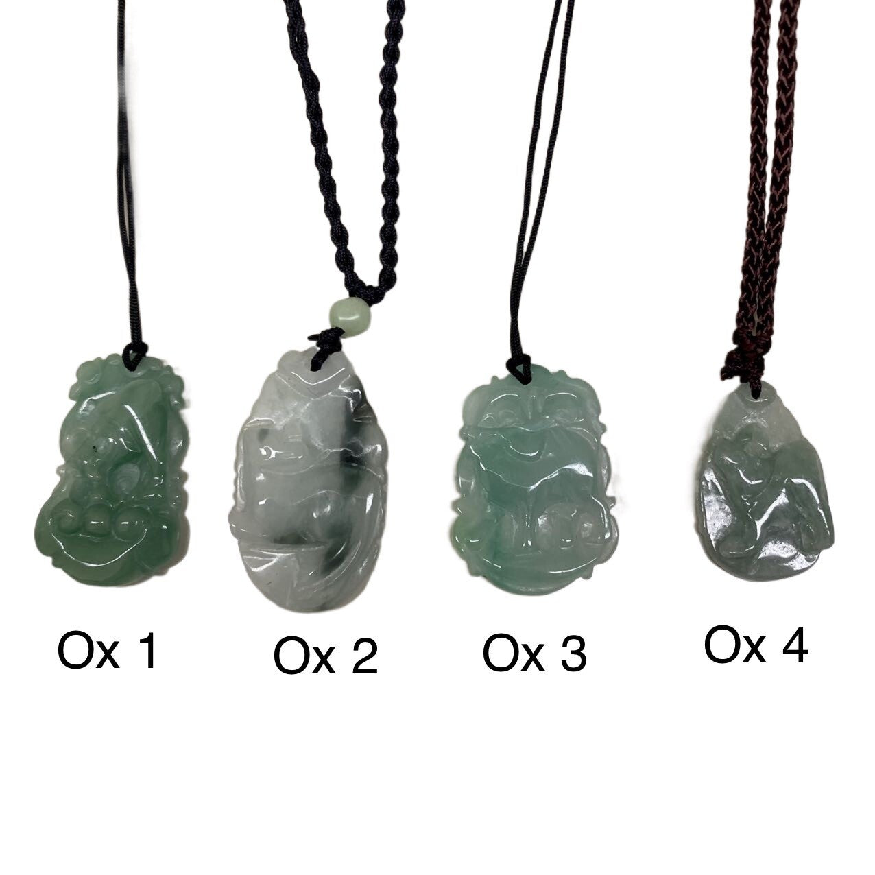 New Handcrafted Chinese 12 Zodiac Animals Jade Pendant Necklace