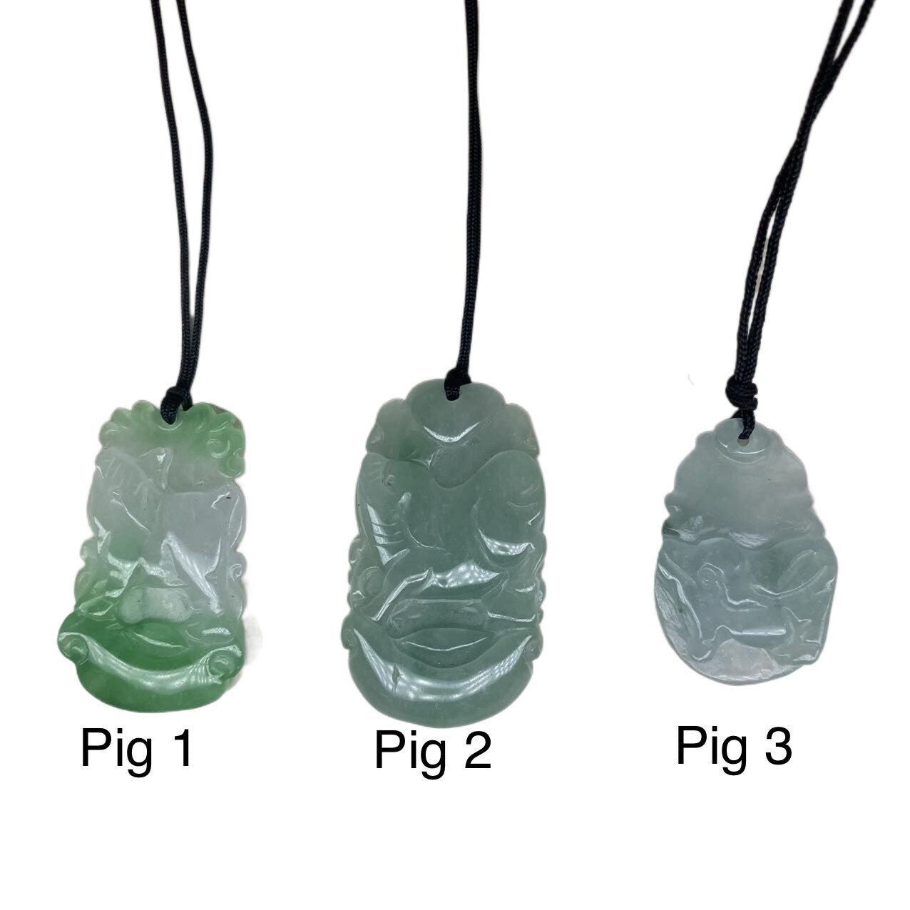 New Handcrafted Chinese 12 Zodiac Animals Jade Pendant Necklace
