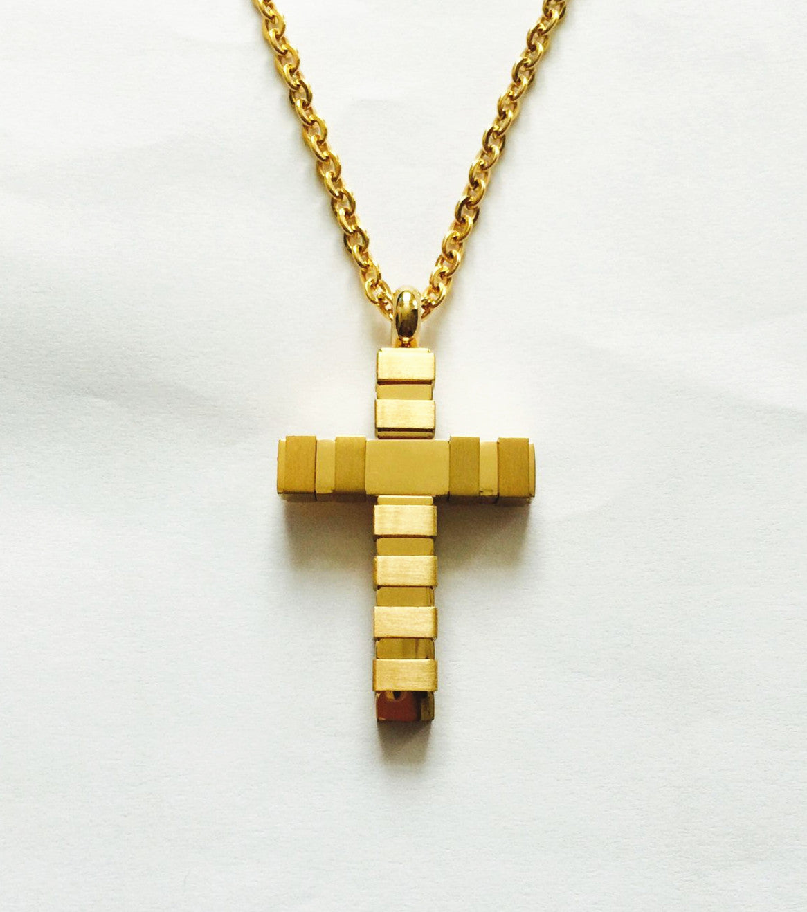 New Christian Stainless Steel Religions Cross Jesus Christ Necklace Chain onek15