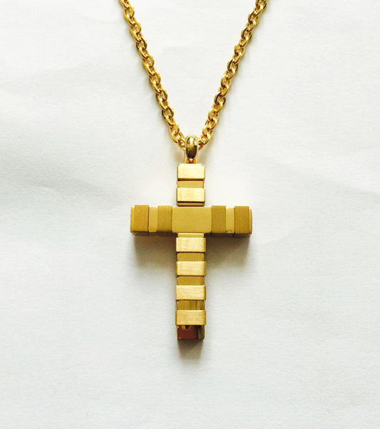 New Christian Stainless Steel Religions Cross Jesus Christ Necklace Chain onek15