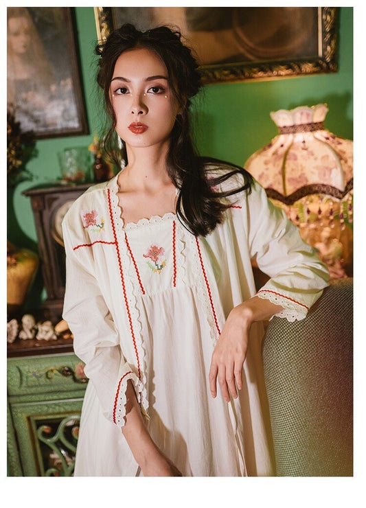 New Luxurious White Vintage Victorian Ladies Womens Nightdress & Gown ladpj262
